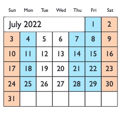 2022 Release Schedule - Adventures Unlimited - Ocoee White Water Rafting - July