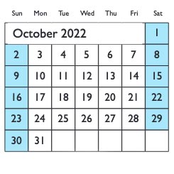 2022 Release Schedule - Adventures Unlimited - Ocoee White Water Rafting - October