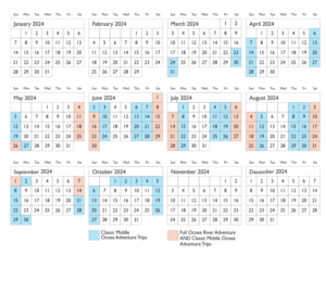 Ocoee Release Schedule - 2024 Calendar of Ocoee Rafting Releases