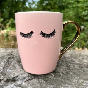 Pink Eyelashes Coffee Mug