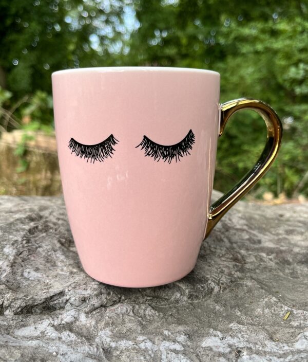 Pink Eyelashes Coffee Mug