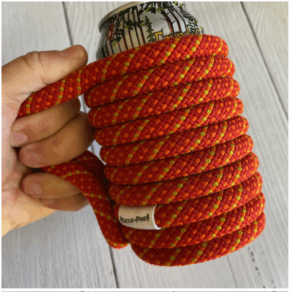 Can Coozie - Upcycled Rock Climbing Rope - Image 3