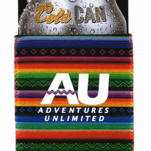 Striped AU Logo Can Coozies