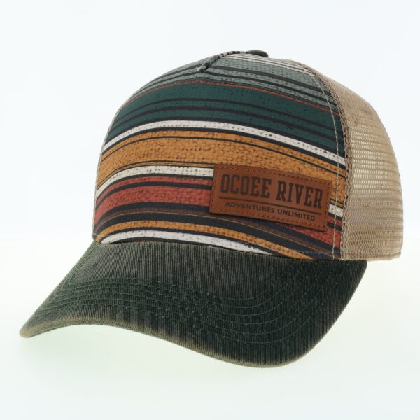 Split Line Striped Trucker Hat - Image 2