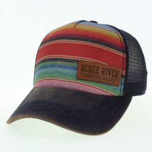 Split Line Striped Trucker Hat