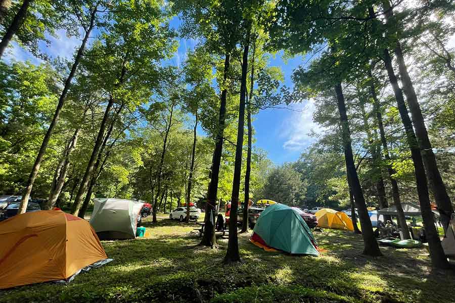 Ocoee river lodging - tent camping